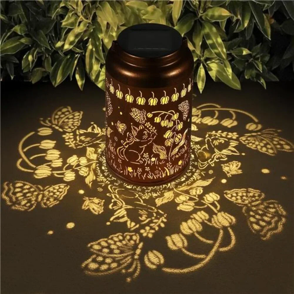 New Solar Lanterns Outdoor Waterproof Hummingbird Garden Decor Christmas Gifts